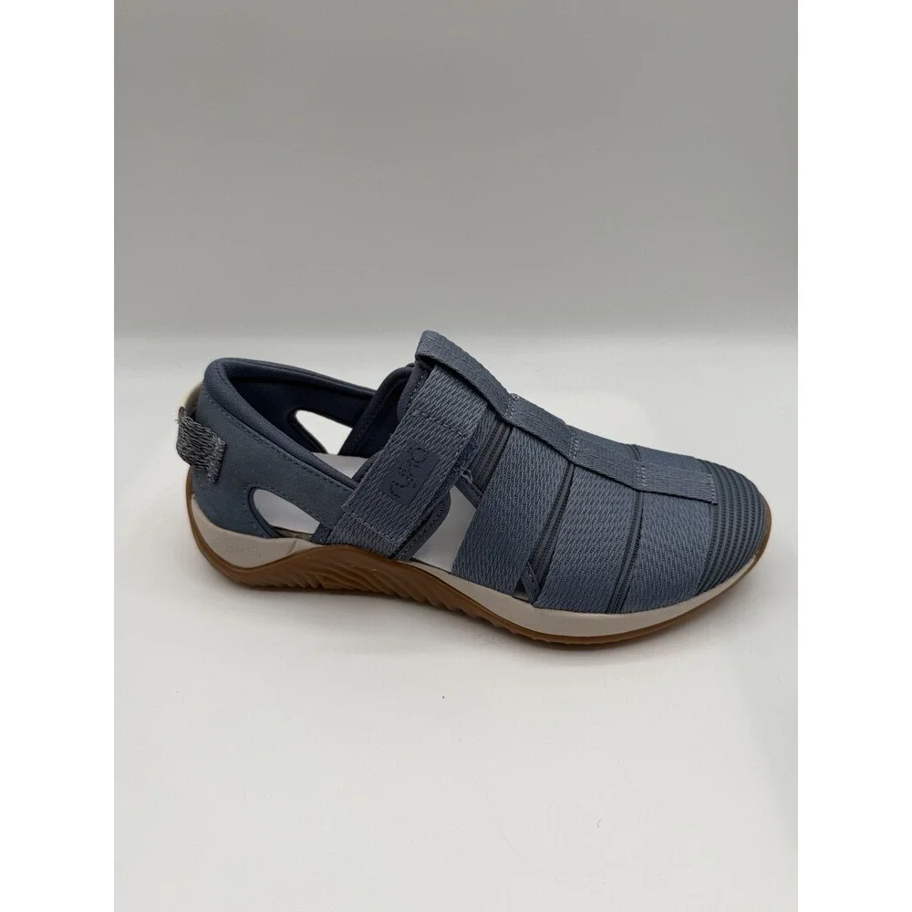Ryka Echo Fisherman Slip On Sandals, Women's 5.5 M,Stone Blue,NEW/DEFECTS